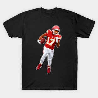 Mecole Hardman #17 Carries The Ball T-Shirt